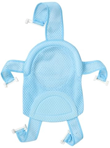 Alfombrilla de Baño de Malla para Recién Nacidos y Bebés, Poliéster | Estructura Desmontable, Soporte Ergonómico Antideslizante, Uso en Casa y Viaje