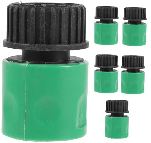 Gadpiparty 6 pièces Connecteur Rapide pour Robinet Extérieur Jardin Raccord avec Filetage Profond Adaptateur Tuyau Arrosage Goutte Installation Facile et Étanchéité Fiable