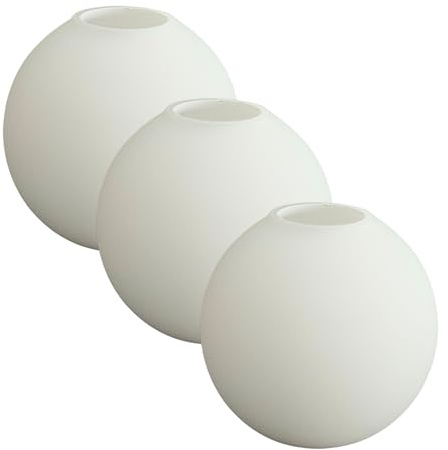 3 Stück Lampenschirm klein Glas Ersatzglas E14 Glaslampenschirm Lampenschirm Hängelampe klein Ersatzschirm Hängelampe Tischleuchtenglas Pendelleuchtenglas