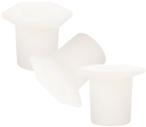 DIYEAH Lot de 3 Bouchons en Silicone Blanc pour Œillet de Trou de Parasol de Table de Terrasse Insert Conique Résistant aux Intempéries pour Pied de Parasol de Jardin et Mobilier