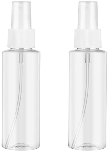 HekouJiub 2 Stück Sprühflasche Klein Spray Bottle 100ml Leere Sprühflasche, Nachfüllbar Feinsprühflaschen Reise Sprayflasche Auslaufsichere Make-up Sprühflaschen für Parfüm Hautpflege Toner Wasser