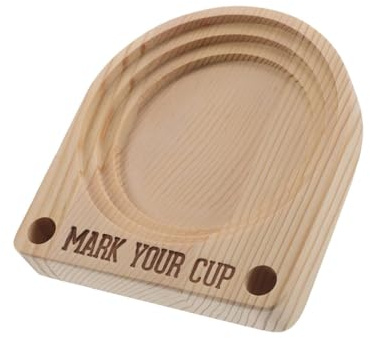 Gatuida Portavasos de Madera Maciza con Ranura para Marcadores, Organizador de Vasos Desechables para Encimera de Cocina y Baño, Dispensador Multifuncional para Fiestas, Reuniones