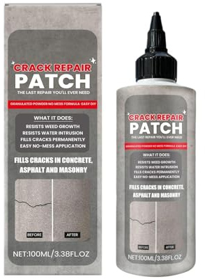 Riempitivo Per Crepe Di Cemento Liquido - Sigillante Impermeabile Per Riparazioni Di Calcestruzzo | Stucco Per Giunti Di Ad Asciugatura Rapida Per Passerelle In Asfalto, Cortili, Terrazze