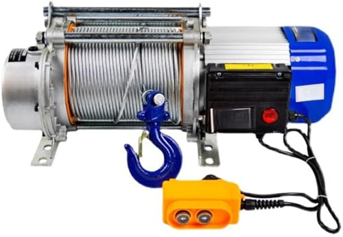 Paranco Elettrico 1T/1.5T Paranco Guscio In Alluminio Ascensore 220V Piccola Gru Domestica Paranco Elettrico 1 Tonnellata 220V Verricello Verricello Elettrico(220V-1T-60M)