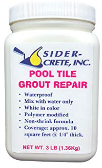 Sider Pool Tile Grout Repair - 3 lb - White