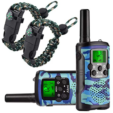 Spielzeug 4-12 Jahren Junge Walkie Talkies für Kinder 8 Kanal Funkgerät mit LCD Taschenlampe Abenteuer Camping Outdoor Spielzeug Geburtstag 5 6 7 8 Jahre Junge Geschenk