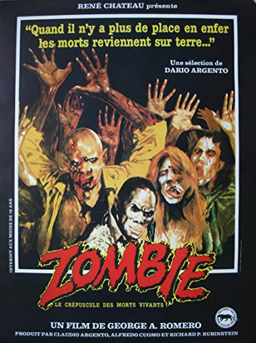 Zombie George Romero Original Kinoposter klein (53 x 40 cm gerollt) Dawn of the Dead Modell B Rückzug 1990