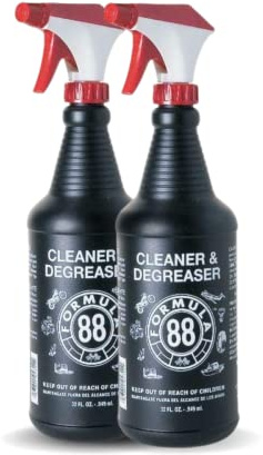 Formula 88 Cleaner & Degreaser | Multi Surface Car & Marine Cleaner for Interior, Exterior | Removes Grease & Grime Residue on Metal, Plastic, Cloth, Vinyl, Carpet (2, 32oz)