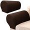 2Pcs Armlehnenschoner Sofa,Armlehnenbezüge für Sofa Elastische Universal für Sessel Abdeckung Hussen für Armlehnen von Sofa Couch dehnbares Gewebe für Möbel (Braun)