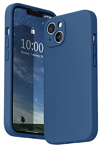 SURPHY für iPhone 13 Hülle Silikon mit Displayschutzfolie | Case mit Kameraschutz Stoßfeste Handyhülle 6,1 mit Erhöhter Randschutz