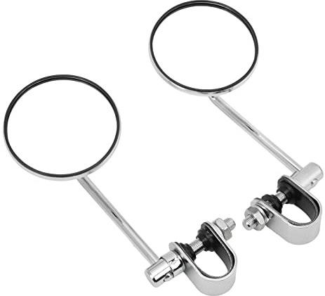 Motorrad-Rückspiegel, Universal-Motorrad 22 Mm/25 Mm Lenker-Rückspiegel 360 ° Drehbarer Verstellbarer Seitenspiegel für Ranger Stick King GN Retro-Motorräder Motorrad-Spiegel