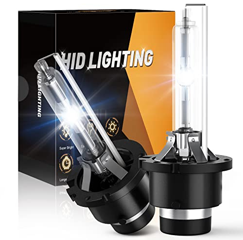 GOOACC D4S HID Bulbs -35w low beam headlight bulbs Replacement for 12v cars,6000k cool white-2pcs