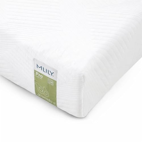 MLILY Pro Matratze 90x200 | Memory-Foam Matratze mit 22 cm Höhe | 7 Zonen Kaltschaummatratze 90x200cm mit Viscoschaum für erholsamen Schlaf | Rollmatratze 2 in 1 | Wendbare | Öeko-Tex Zertifiziert