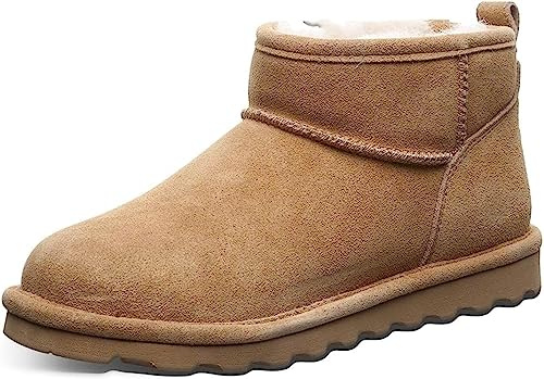 BEARPAW Shorty Iced Coffee pour femme | Bottines pour femme | Bottes à enfiler pour femme | Bottes d'hiver confortables, Iced Coffee, 40 EU
