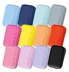 TintaUnita Astuccio portapenne One Time Zip Maxi tinta unita pastello fluorescente glitter arancione scuola