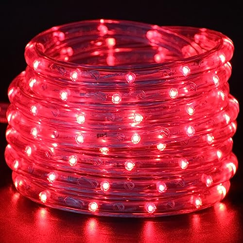 Wisada LED Lichtschlauch Außen 50M,36 LEDs/m LED Schlauch 220V LED Indoor Leuchtstoffröhre, Outdoor Rot LED Lichter Wasserdicht Lichterschlauch für Terrasse Wohnzimmer Weihnachten Partydeko