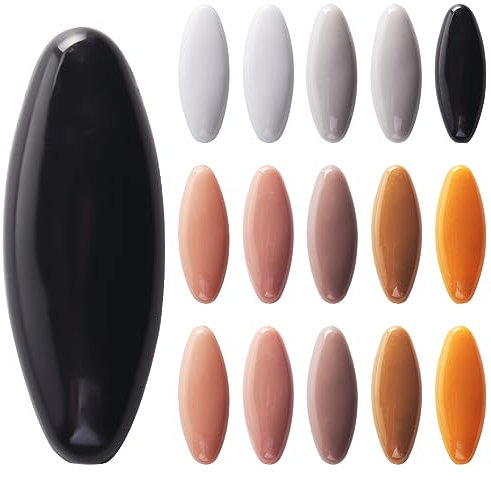 craspire 16 Stück 8-Farbige Hijab-Nadeln, Bunt, Oval, Sortiert, Schal, Sicherheitsnadel, Bulk Jersey-Kopf, Ketttuch, Verschluss, Windelbrosche, Ansteckklammern Für Damen, Damen, Tücher