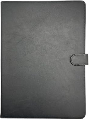 Groov-e Universal Folio Case 9-10” Tablets - Compatible with iPad, Fire, Lenovo, Samsung - Black Faux Leather Case with Integrated Stand for 9-10 Inch Tablets