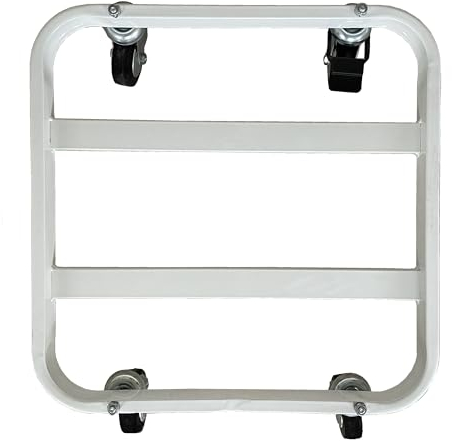 Tecnokit Quadratischer Untersetzer mit Rädern für Töpfe aus Beton und Terrakotta, aus Stahl, Belastung 200 kg, Maße 43 x 43 x 16 cm, quadratischer Topf 40 cm