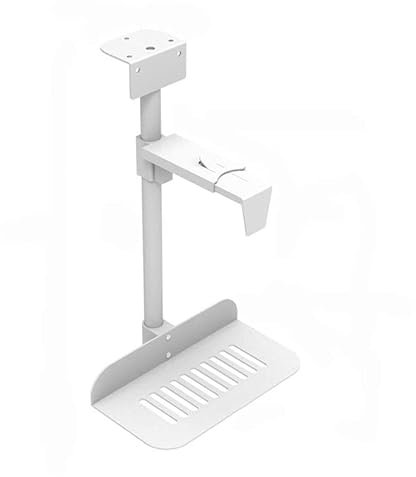 Soporte CPU Bajo Mesa Soporte for CPU debajo del escritorio - Soporte universal for caja de PC Soporte ajustable for PC for juegos debajo del escritorio con giro de 360°, soporte suspendido for torre