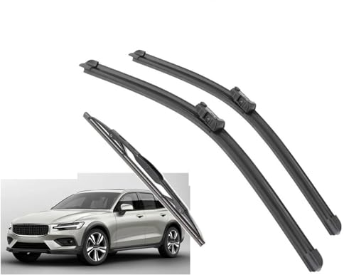 TOYOCC Car Front Rear Wiper Blades Windshield Windscreen Window Cutter Accessories For Volvo V60 Hatchback 2010-2018 Windshield Wiper
