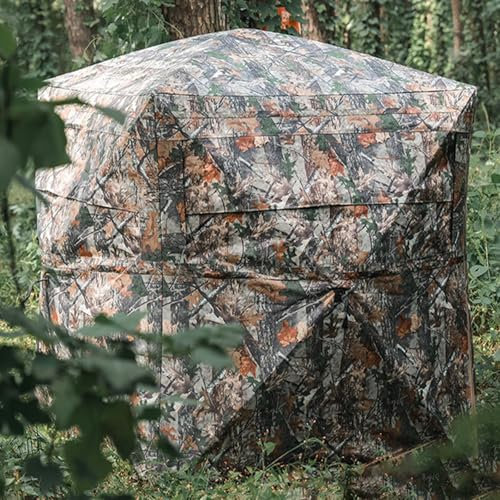 SSLW Pop-Up-Jagdzelt, 270° Durchsichtiges Tarn-Bodenjalousien – Hirschjalousien-Ausrüstung Für Fotografie, Schießen, Vogelbeobachtung