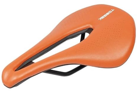 CHENJIAHAO Fahrradsattel Herren Ultraleichtes, atmungsaktives, bequemes Sitzkissen, Fahrrad-Rennsattel, Fahrradsitz, MTB, Rennrad, Sattel, Teile, Komponenten Fahrradsattel(Orange)
