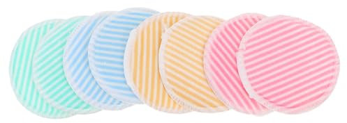 FRCOLOR 8stücke Wiederverwendbare Make-up Reinigungspads Bambus Fasergesichtswaschpads Porenreiniger Kosmetiktücher Make-up-entfernungstücher