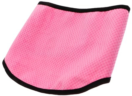 FONDOTIN Dog Cooling Bandana Ice Scarf Breathable Cooling Collar L Size Pink Polka Dot for Heat Relief and Outdoor Activities