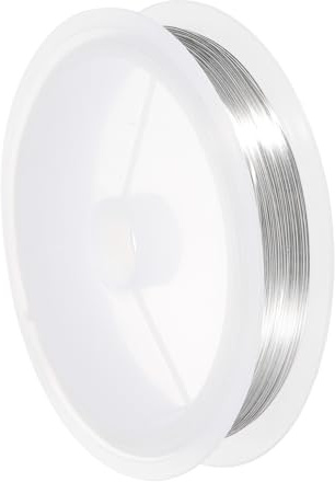 QUARKZMAN 24 Gauge 0.5MM Alambre Cobre Resistente A La Corrosión 18M Blanco | Para Hacer Joyería, Alambre Para Abalorios Para Suministros De Manualidades De Joyería