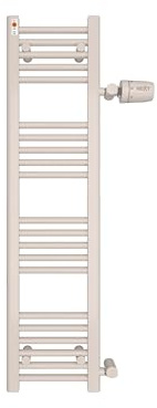 Badheizkörper 300x1200 mm Weiß – Handtuchheizkörper Seitenanschluss – Heizkörper Badezimmer – Wandheizung Stahl – Handtuchtrockner & Raumheizung