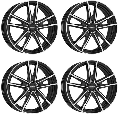 4x Dezent cerchi in alluminio KF dark 7.5Jx18 ET40 5x112