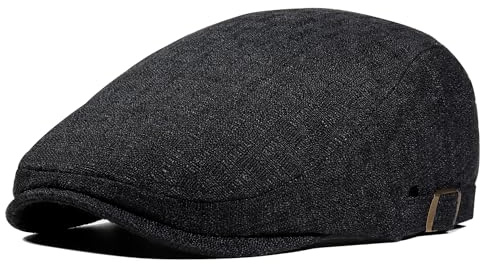 Gisdanchz Unisex Boina Verano | Lino Sintético | Ajustable Ligera Boinas para Hombre Mujer