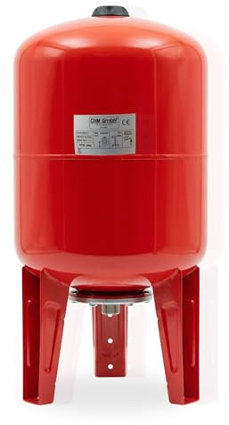 CHM GmbH® Chaudière à membrane verticale de 50 l, réservoir en acier, chaudière sous pression max. 6 bar Vase d'expansion debout