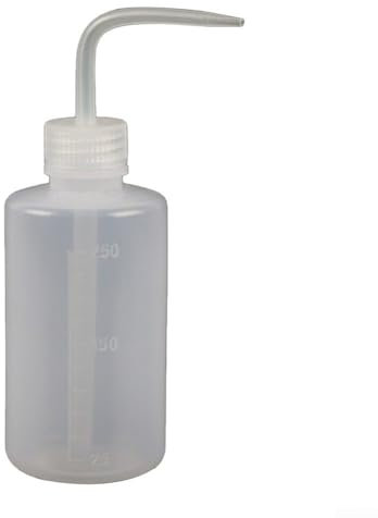 Besshepplo 250-ml-Gießflasche für Pflanzen mit Langer, gebogener Düse für präzises Gießen, leicht zu drücken, ideal für die Pflege von Sukkulenten und Orchideen.