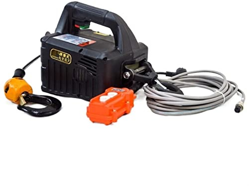 CCKUYT Polipasto eléctrico portátil de 200 kg con cabrestante y Cable de Acero.