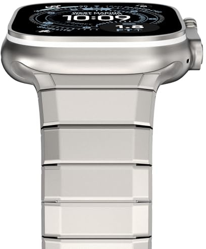 NewWays Edelstahl Armband Kompatibel mit Apple Watch Armband 49mm 46mm 45mm 44mm 42mm(Serie 3 2 1), Metall Ersatzarmband für iWatch Ultra 3 2 1,Series 11 10 9 8 7 6 SE 5 4
