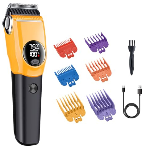 Schermaschine für Hundepflege, wiederaufladbar, elektrisch, 3 Geschwindigkeitsstufen, Trimmer für Hunde und Katzen, für Welpen und Katzen, feines Haar, , dick, lockig, gegen Haarausfall
