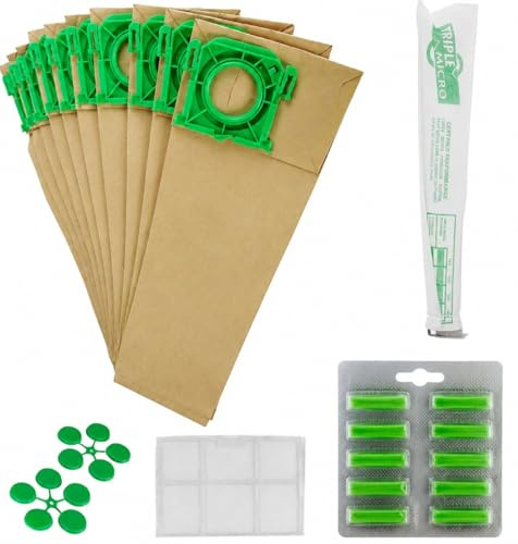 10 Pack Sebo Hoover Bags X & C Vacuum Cleaner Bags With 10 Filters & Filter Kit | 5093ER Replacement Compatible with X1, X2, X3, X4, X5, XP2, XP3, VB475K, Jeyes Sensor, Taski Stealth, Ensign SM1/2