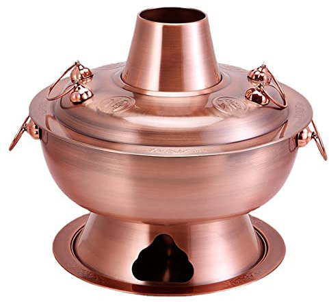 Kopparkastruller, Traditionell kinesisk koppar varmgryta(36cm)
