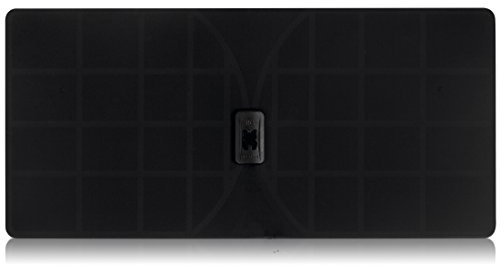 RGTech Monarch 50 Black Flat Paper Thin Indoor HDTV Antenna - 50 Mile Range Multidirectional Reception, UWB Technology and 4G Filter for Maximum UHF/VHF/FM/USB TV Tuner/DVB-T/DAB Radio Reception