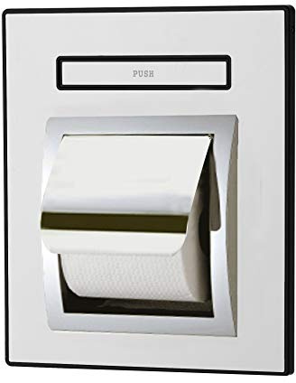 KAISERAUM GP-014TC Toilettenpapierhalter mit ausklappbarer Ablage, Toilettenpapierrollenhalter mit Anti-Drop-Telefonablage, SUS304 Edelstahl, Chrom, GP-014TC, maximale Toilettenpapierrollengröße (10,5