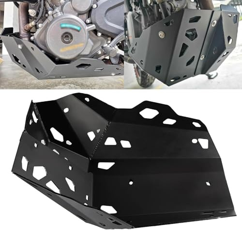 Für 390 Adventure 2019-2025 Motorplatte Rahmenschutzabdeckung für 390 Adventure Motorradzubehör (Schwarz)