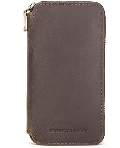 Uhrenbox aus Vegan ​Leather Luxuriöse Uhrenrolle Uhrenbox aus Leder für 2 Uhren Handverar Beitetes Etui zur Uhren Aufbewahrung Vintage Reißverschluss Design Weihnachten