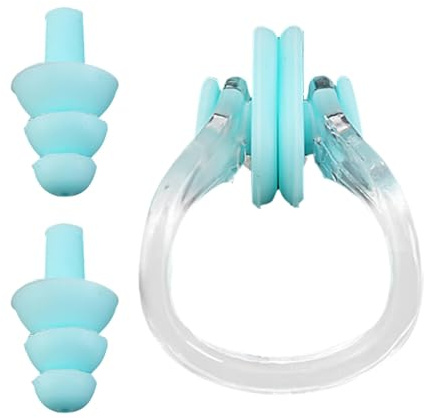 Kinder-Ohrstöpsel zum Schwimmen – Nasenschutz zum Schwimmen, Wassersport-Ohrstöpsel, ergonomisches Design für Komfort, Ohrstöpsel zum Schwimmen, Kinder zum Duschen