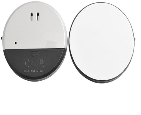 Diebstahlsicherung, Vibrationsalarm für Fenster, Tür, Alarm, Sensor, Glas-Sirene, 130 dB, für Zuhause, Büro, Sicherheit (64 x 51 x 10,5 mm) (2 Stück)