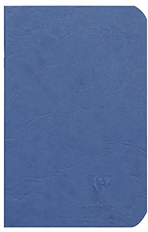 Calligraphe 734104C häfte AgeBag (9 x 14 cm, fickformat, perfekt för resor, blank, 48 ark) 1 st blå