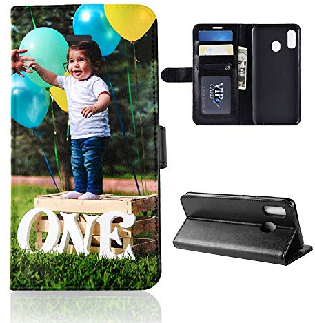 Für Samsung Galaxy A20e Personalisierte Foto-Handyhülle, Flipcase Personalisierte Individuelle Ihr Eigenes Bild Foto Brauch Schutzhülle Handy Hülle Tasche Flip Book Case Cover, für Samsung Galaxy A20e