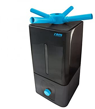 R.A.M RAM Ultrasonic Luftbefeuchter 13L Tank - Ultraschall Befeuchter Nebler 1100ml/h