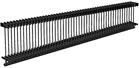 5000 x Black Tagging Barbs Clothing Garment Tagger Gun Fasteners Refill Pin Price Tags Standard Paddle 15mm 0.6 Inch